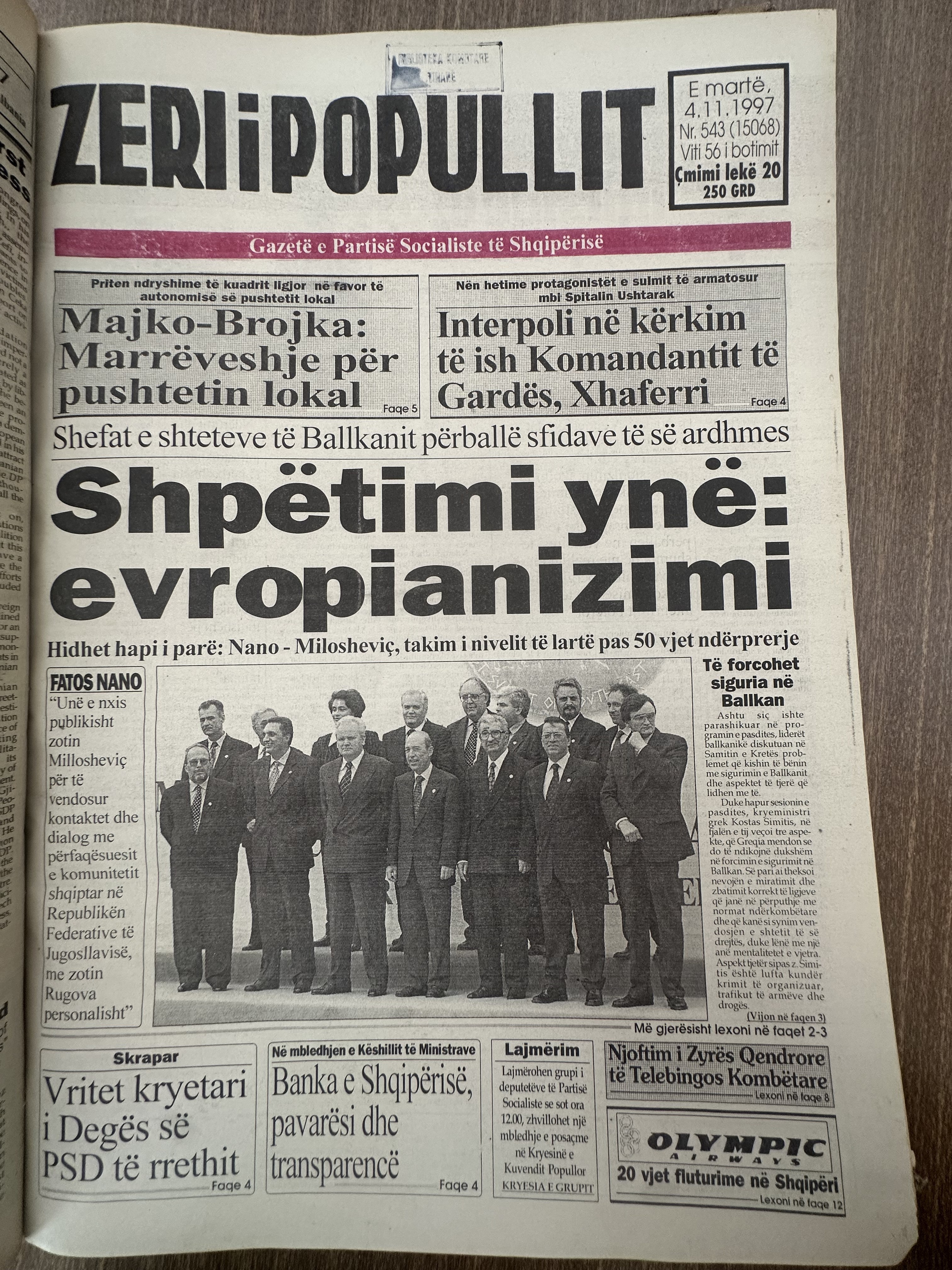 Zëri i Popullit 1997-11-04